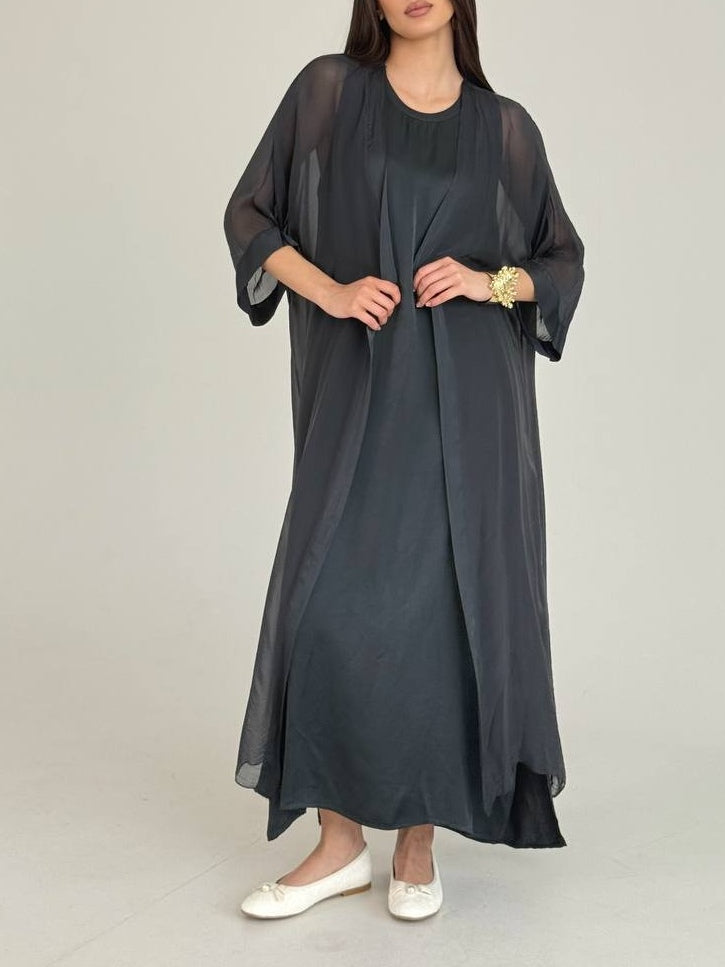 Casual Solid Color Long-sleeved Cardigan