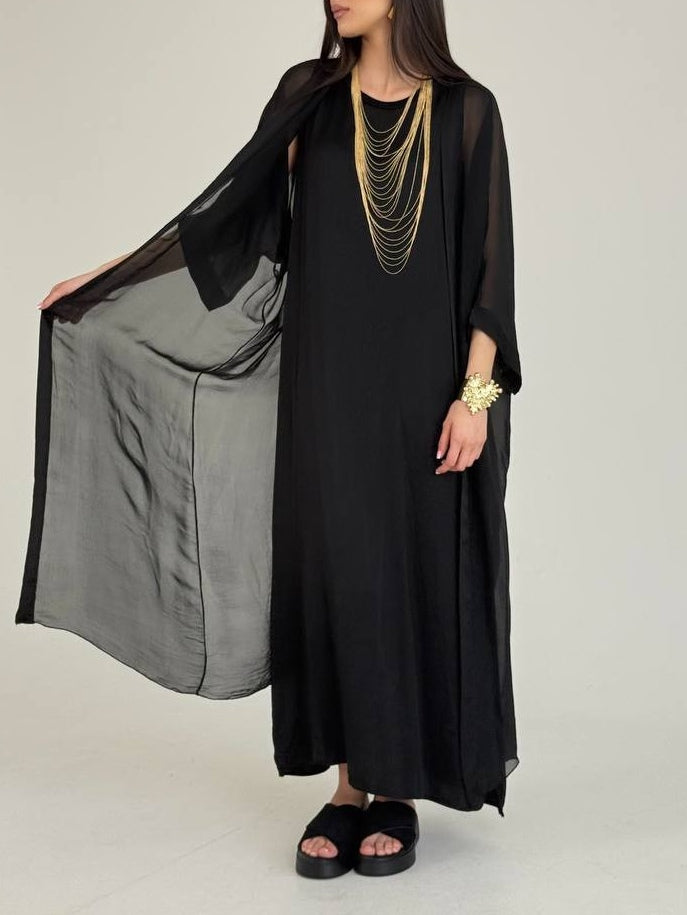 Casual Solid Color Long-sleeved Cardigan