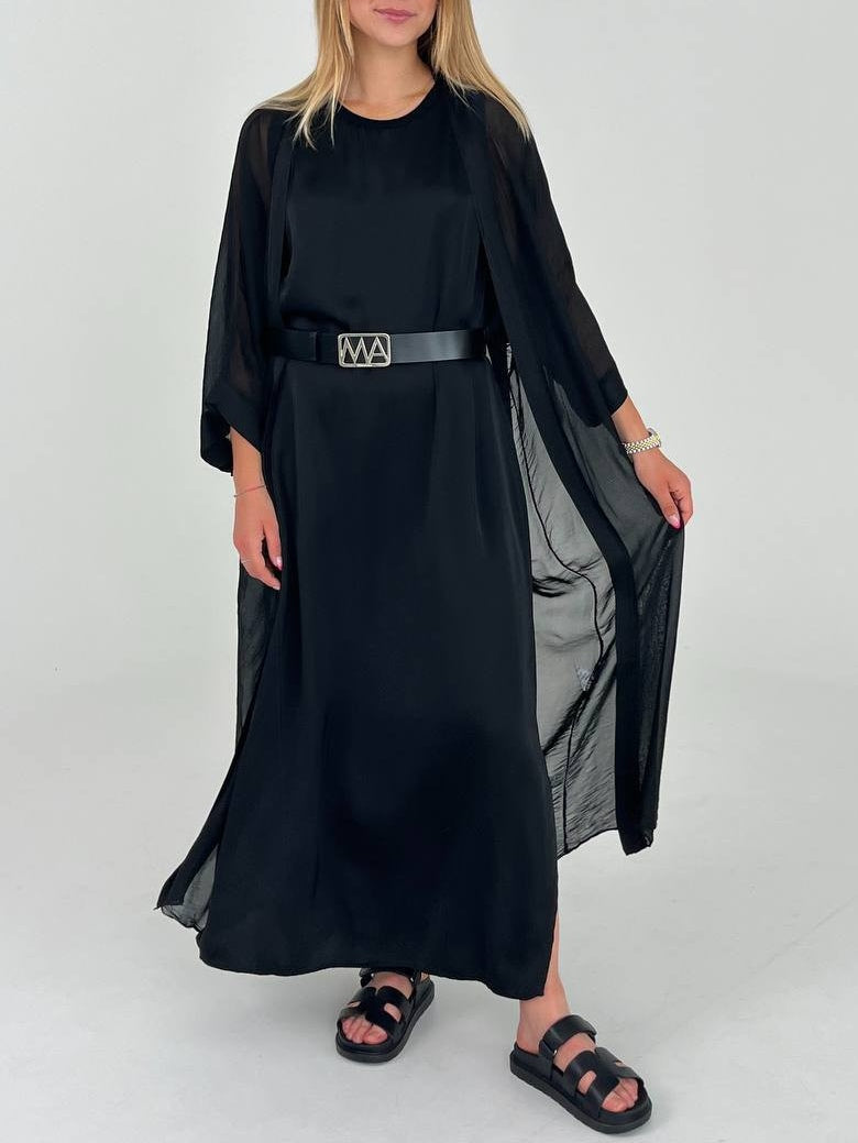Casual Solid Color Long-sleeved Cardigan