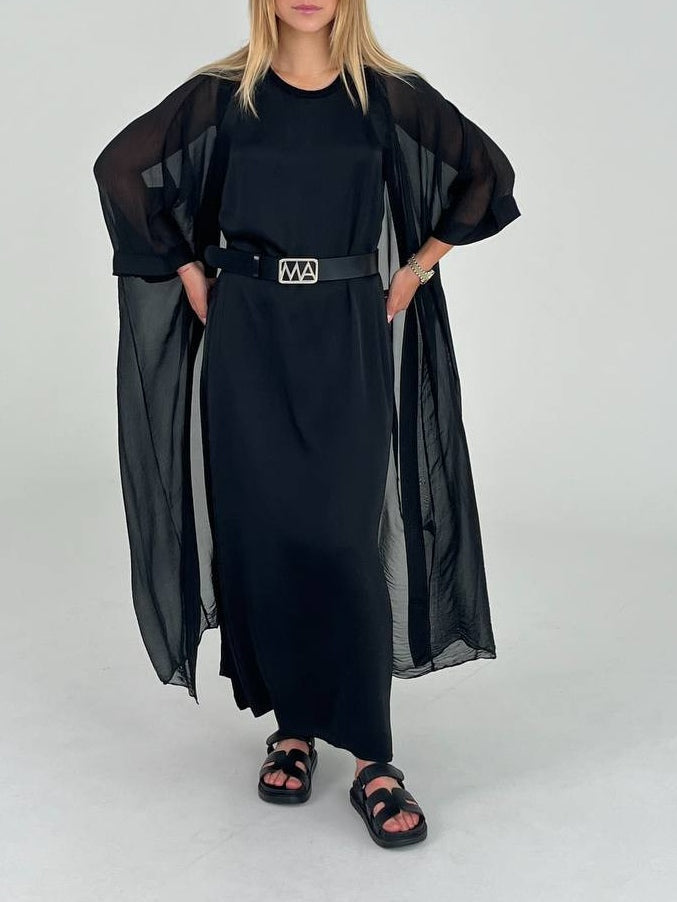 Casual Solid Color Long-sleeved Cardigan