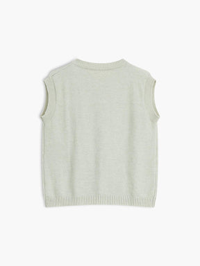 Casual Button Up Sweater Vest