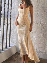 White floral maxi dress