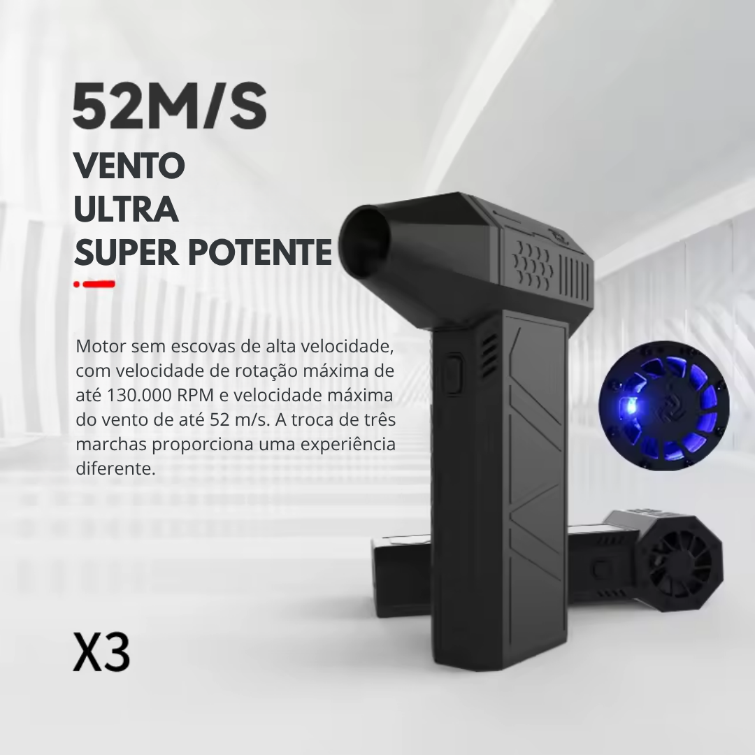 [75%OFF - FRETE GRÁTIS] Mini Turbina Super Turbo 130,000 RPM 52m/s
