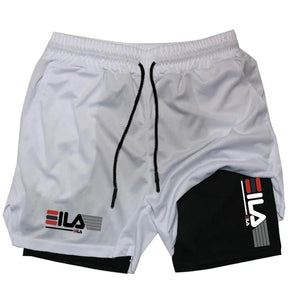 Kit 2 Bermudas de Compressão 2 em 1 Fila ProFit [COMPRE 01 LEVE 02]
