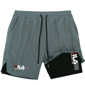 Kit 2 Bermudas de Compressão 2 em 1 Fila ProFit [COMPRE 01 LEVE 02]