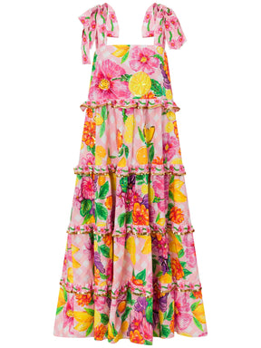 Chic Floral Sequined Square Neck Slip Dress