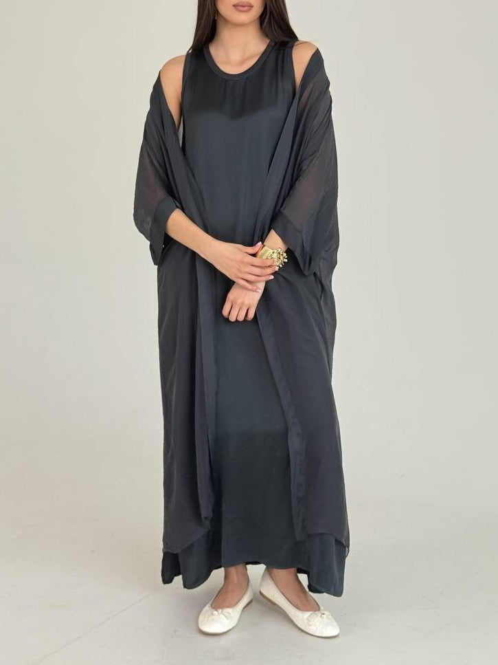 Casual Solid Color Long-sleeved Cardigan