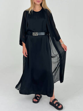 Casual Solid Color Long-sleeved Cardigan