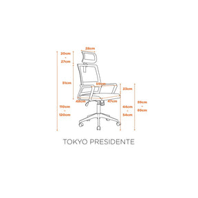 Cadeira para Escritório Ergonômica Presidente