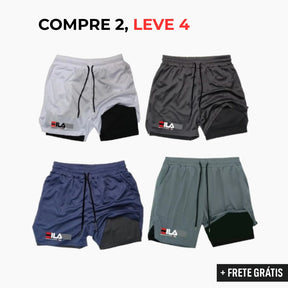 kit 4 Bermudas Academia Masculinas Fila ProFit [COMPRE 2 LEVE 4]